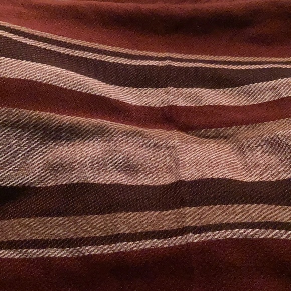 Burgundy Blanket Scarf - Picture 7 of 9